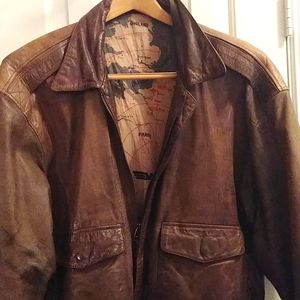 Vintage Midway 1960's  Leather Bomber